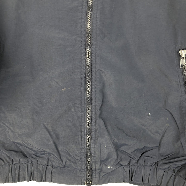 Eddie Bauer padded puffer jacket, men's size M Nylon navy blue type Vintage Second Hand
