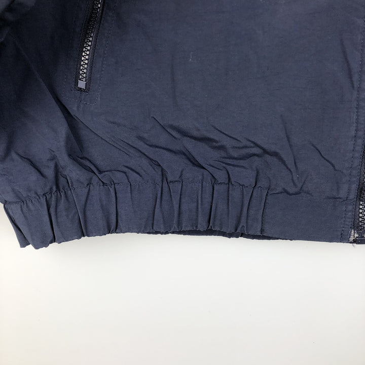 Eddie Bauer padded puffer jacket, men's size M Nylon navy blue type Vintage Second Hand