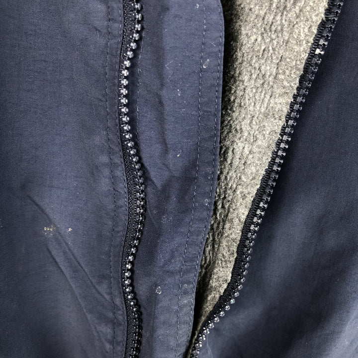 Eddie Bauer padded puffer jacket, men's size M Nylon navy blue type Vintage Second Hand