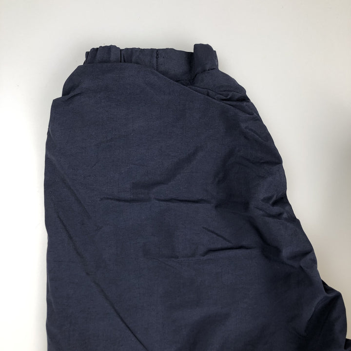 Eddie Bauer padded puffer jacket, men's size M Nylon navy blue type Vintage Second Hand