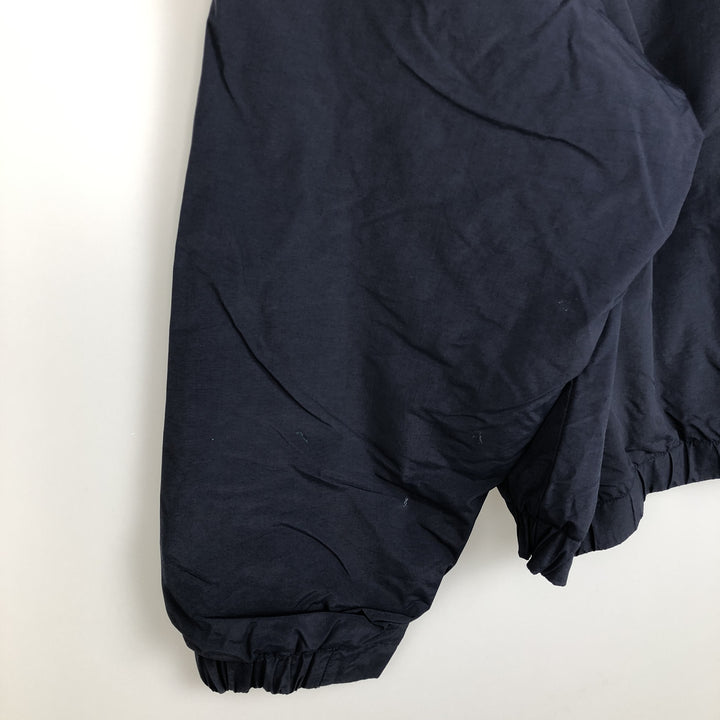 Eddie Bauer padded puffer jacket, men's size M Nylon navy blue type Vintage Second Hand