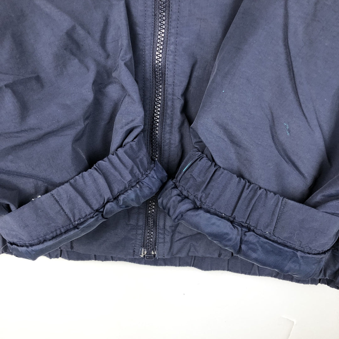 Eddie Bauer padded puffer jacket, men's size M Nylon navy blue type Vintage Second Hand