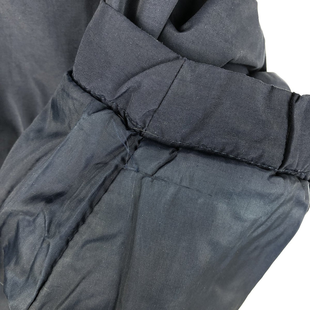 Eddie Bauer padded puffer jacket, men's size M Nylon navy blue type Vintage Second Hand