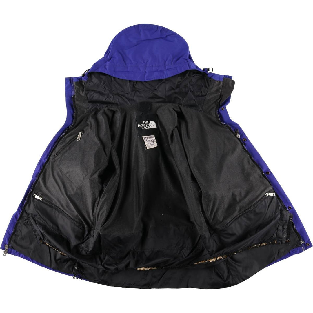90'S The North Face GORE-TEX Mountain Parka Shell Jacket, Men's Size M Nylon Purple type blue-purple Vintage Second Hand