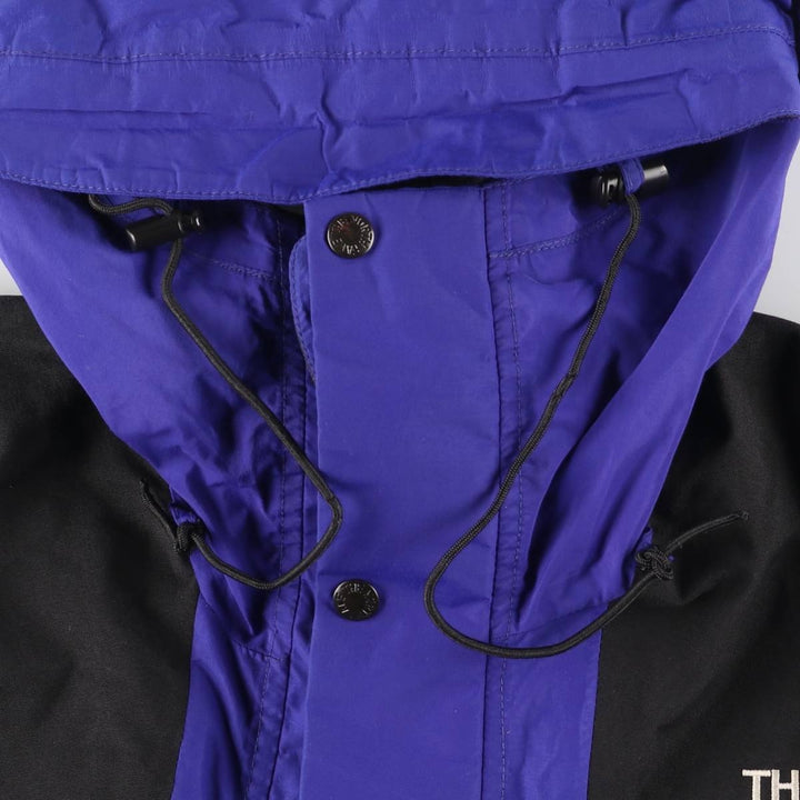 90'S The North Face GORE-TEX Mountain Parka Shell Jacket, Men's Size M Nylon Purple type blue-purple Vintage Second Hand