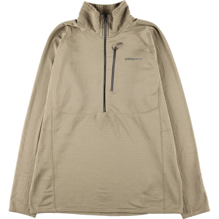 Patagonia Regulator R1 Pullover 40109FA15 Half-Zip Softshell Jacket, Men's XL polyester Beige type Vintage Second Hand