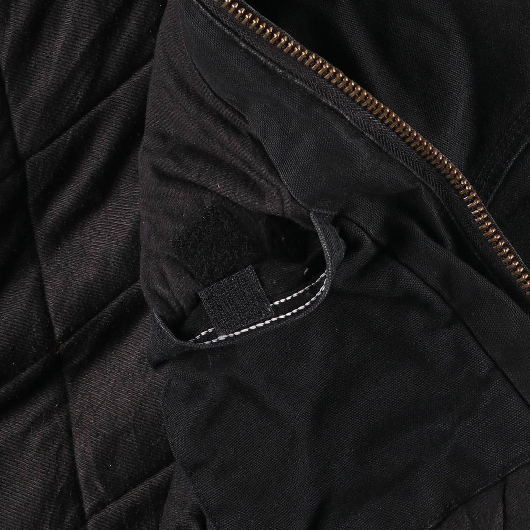 Carhartt Active Jacket, Padded Duck Full-Zip Hoodie, Made in USA, Men's XXL cotton black type Vintage Second Hand