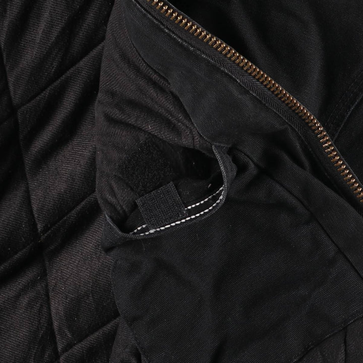 Carhartt Active Jacket, Padded Duck Full-Zip Hoodie, Made in USA, Men's XXL cotton black type Vintage Second Hand