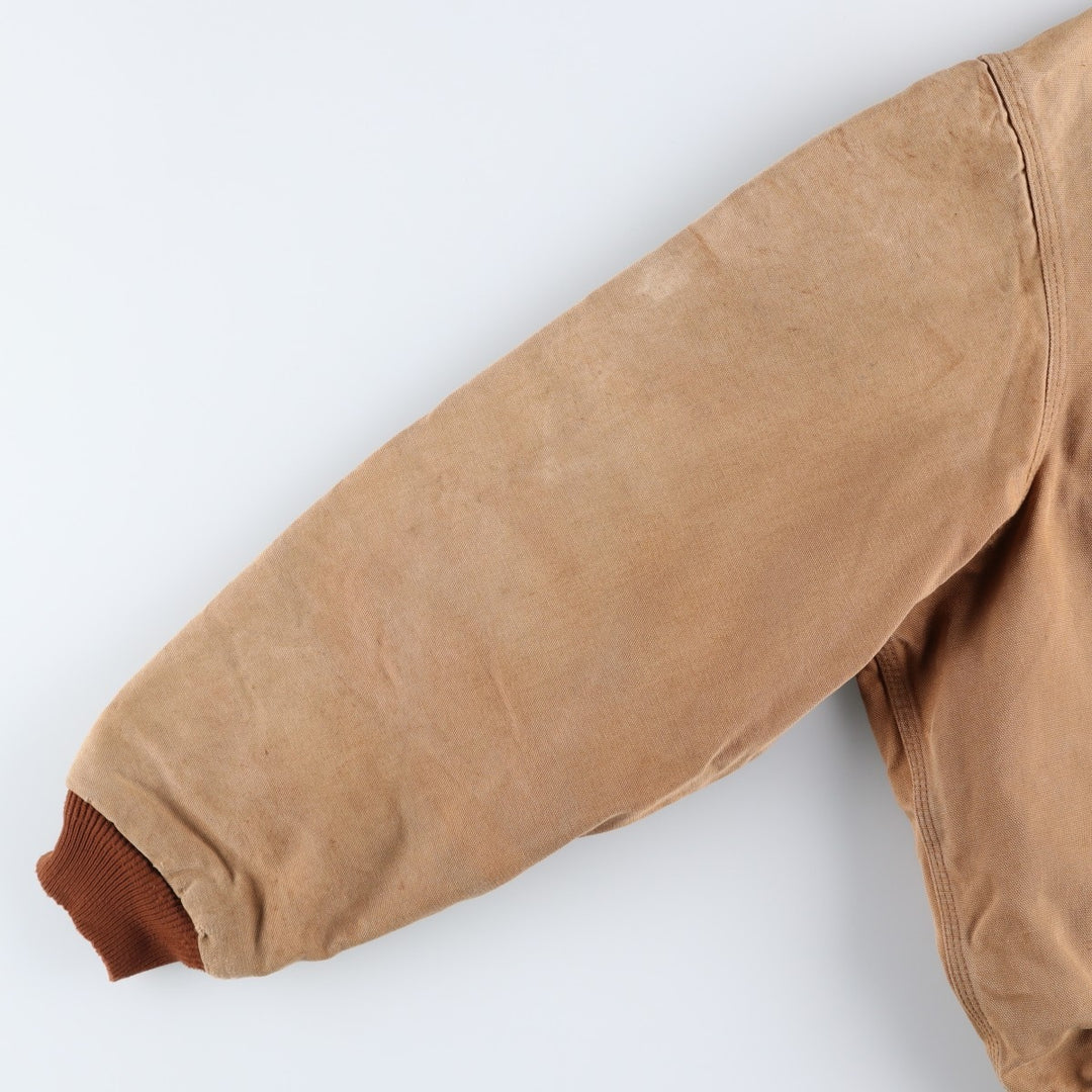 Vintage 80s-90'S Carhartt Active Jacket, Duck Full Zip Hoodie, Men's, Size XXL cotton Khaki type beige Vintage Second Hand