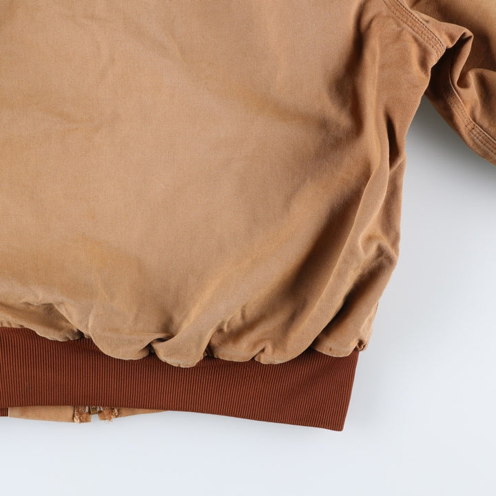 Vintage 80s-90'S Carhartt Active Jacket, Duck Full Zip Hoodie, Men's, Size XXL cotton Khaki type beige Vintage Second Hand