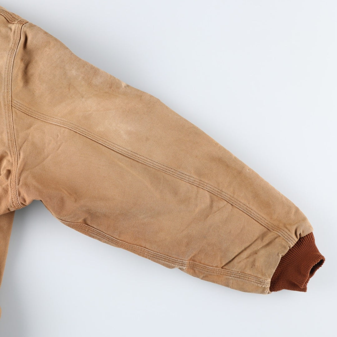 Vintage 80s-90'S Carhartt Active Jacket, Duck Full Zip Hoodie, Men's, Size XXL cotton Khaki type beige Vintage Second Hand