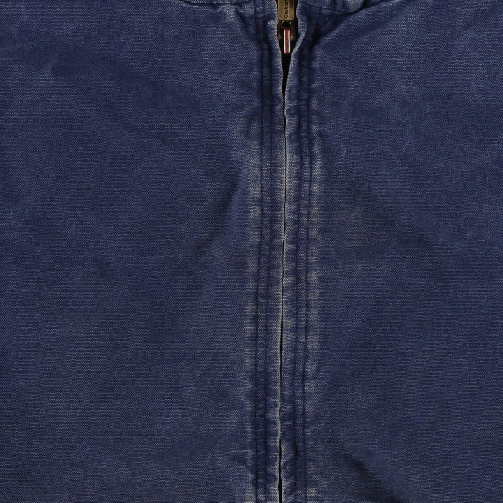 Carhartt Active Jacket, Padded Duck Full-Zip Hoodie, Men's Size XXXL cotton Navy blue Vintage Second Hand