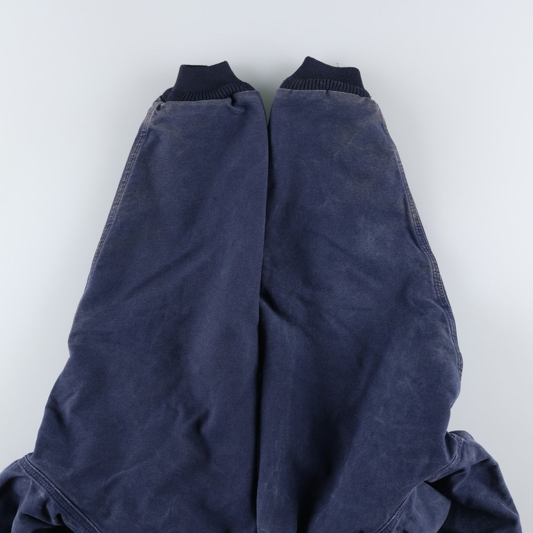 Carhartt Active Jacket, Padded Duck Full-Zip Hoodie, Men's Size XXXL cotton Navy blue Vintage Second Hand