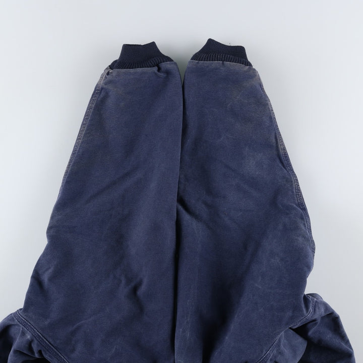 Carhartt Active Jacket, Padded Duck Full-Zip Hoodie, Men's Size XXXL cotton Navy blue Vintage Second Hand