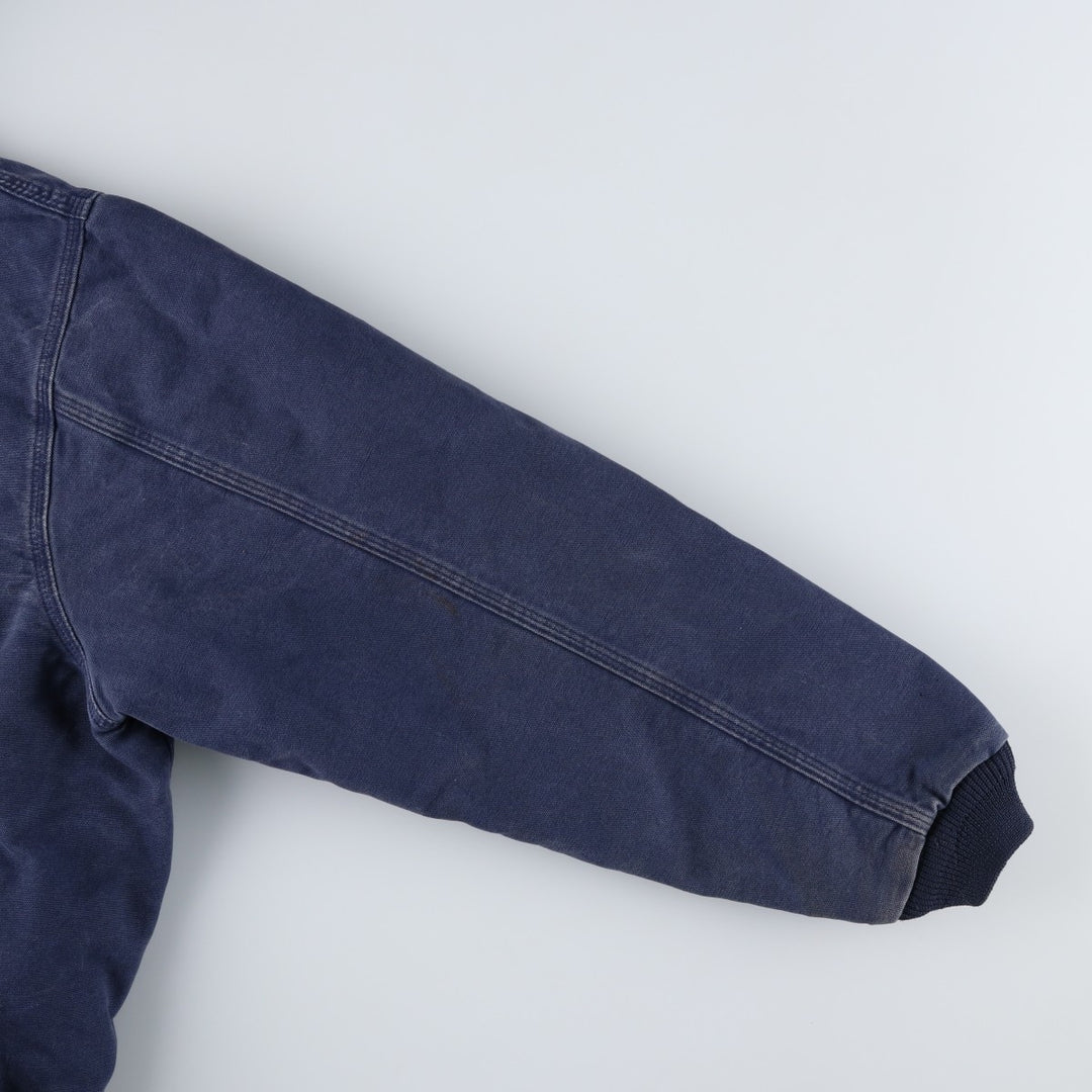 Carhartt Active Jacket, Padded Duck Full-Zip Hoodie, Men's Size XXXL cotton Navy blue Vintage Second Hand