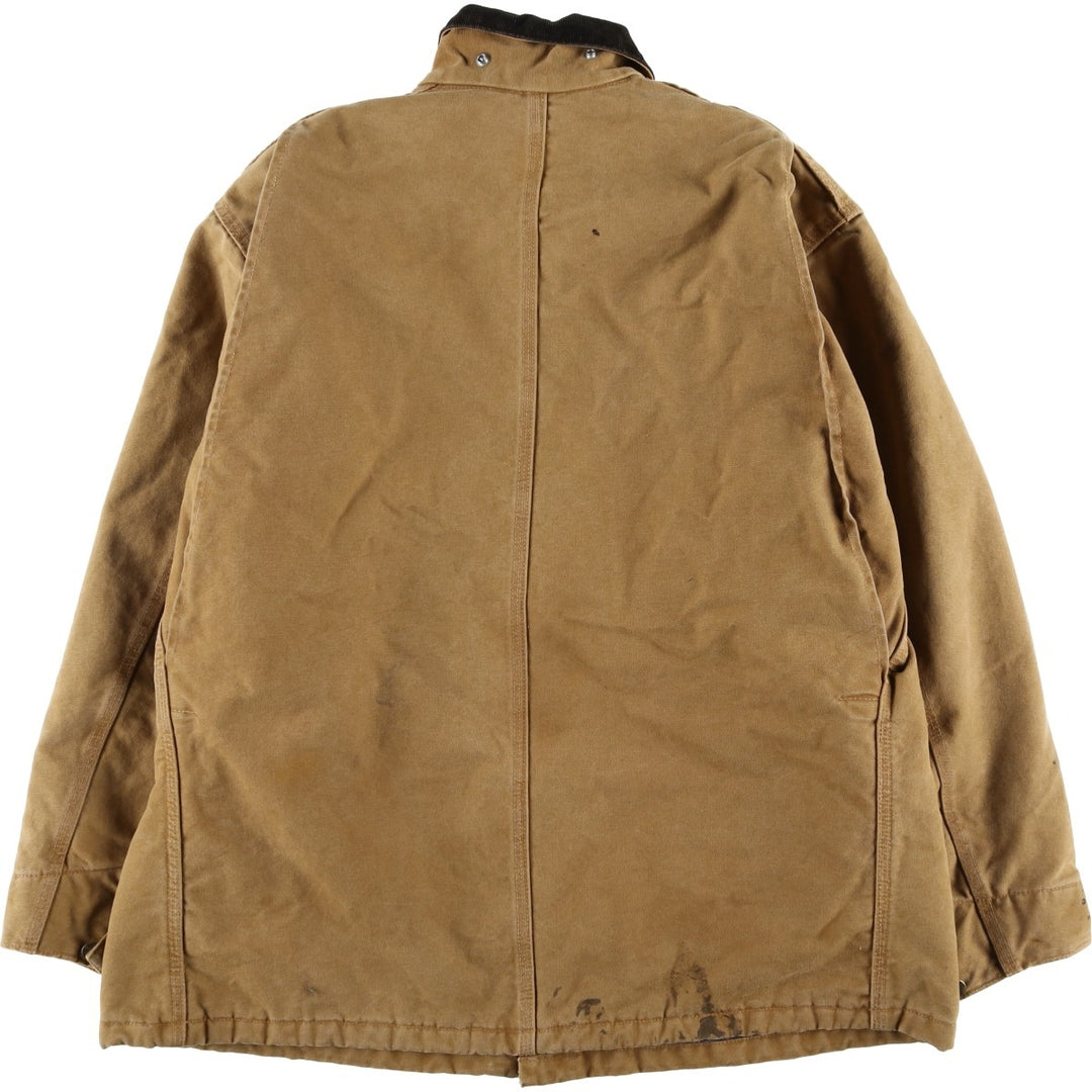 2000'S Carhartt Michigan Chore Coat Duck Coverall Men's XL cotton brown type Vintage Second Hand