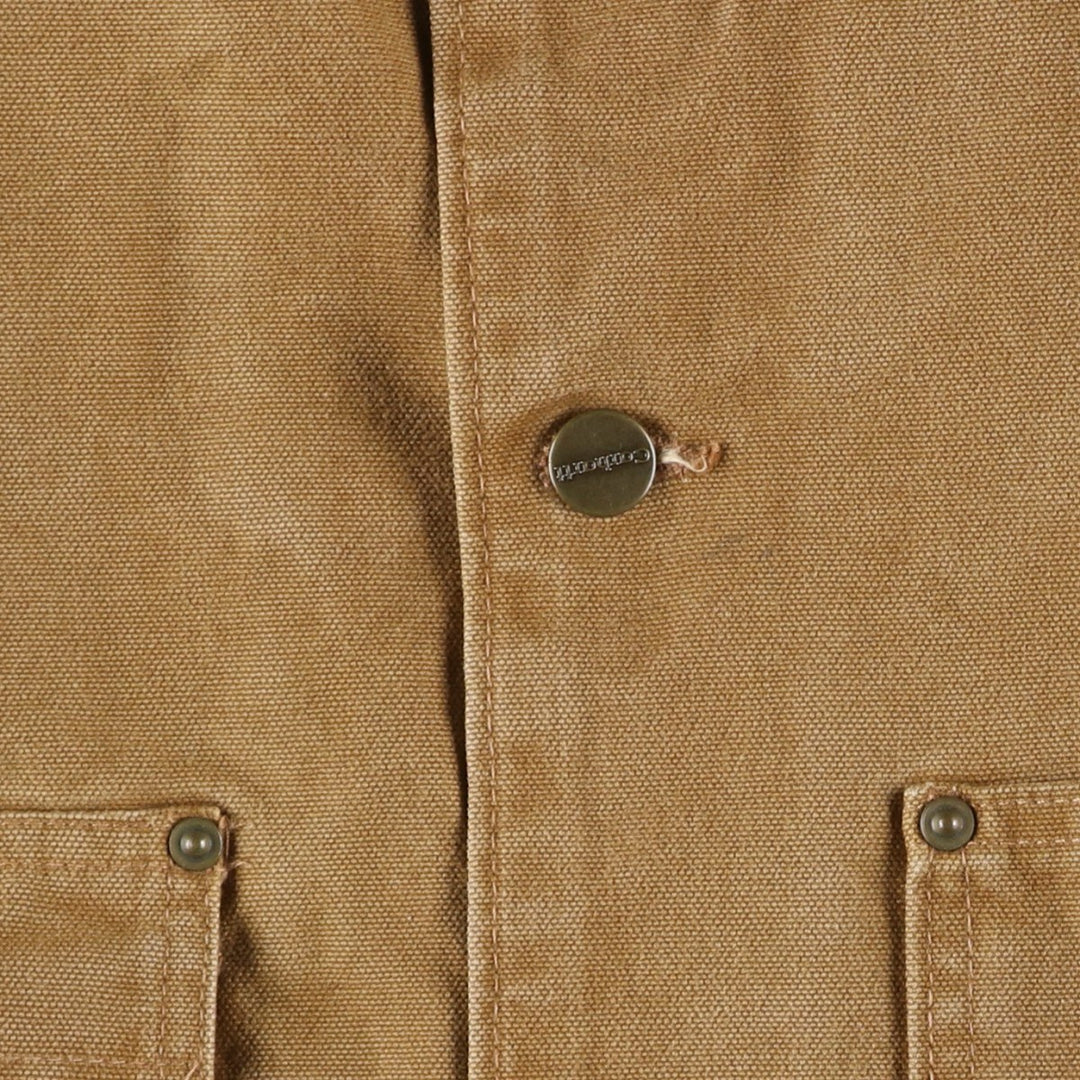 2000'S Carhartt Michigan Chore Coat Duck Coverall Men's XL cotton brown type Vintage Second Hand