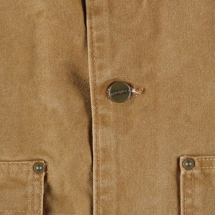 2000'S Carhartt Michigan Chore Coat Duck Coverall Men's XL cotton brown type Vintage Second Hand