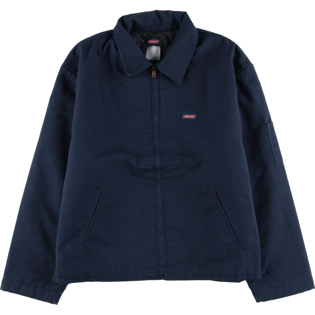 Dickies padded work jacket, men's size XL unclear navy blue type Vintage Second Hand