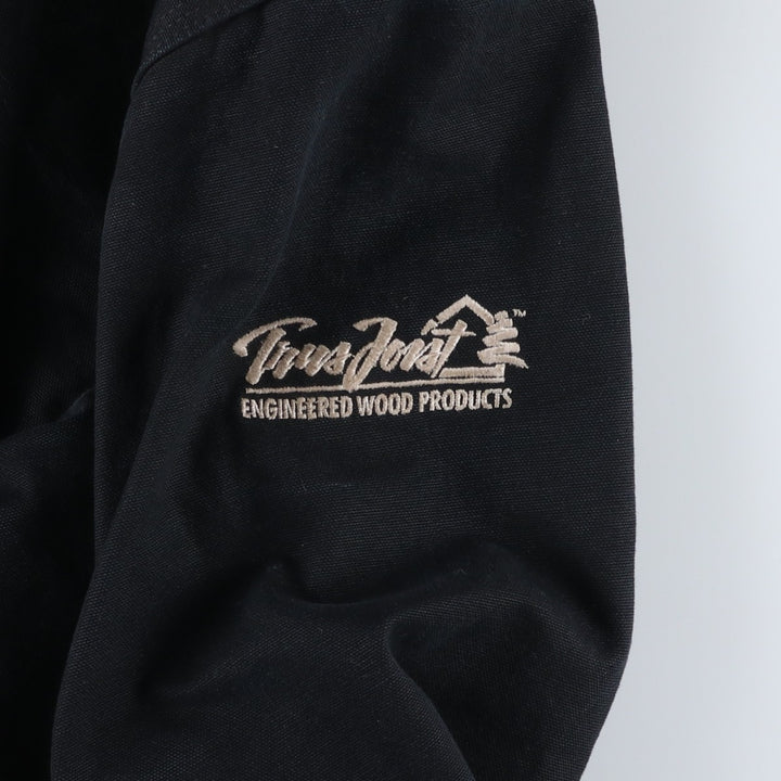 Carhartt Active Jacket, Helmets to Hardhats, Duck Full-Zip Hoodie, Made in USA, Men's XXL cotton black type Vintage Second Hand