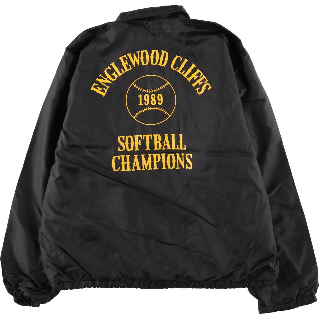 Vintage 1980'S West Wind coach jacket with back print, made in the USA, size L. unclear black type Vintage Second Hand