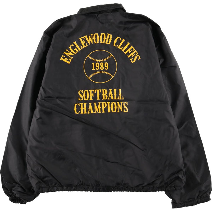 Vintage 1980'S West Wind coach jacket with back print, made in the USA, size L. unclear black type Vintage Second Hand