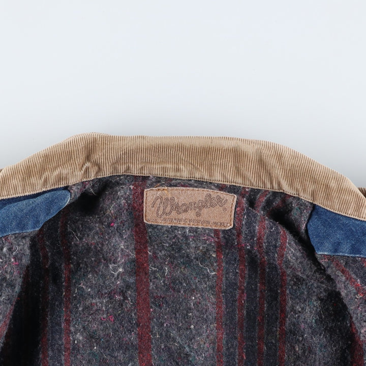 Wrangler Denim Jacket, G-Jean, Men's M Size, Vintage unclear blue type Vintage Second Hand