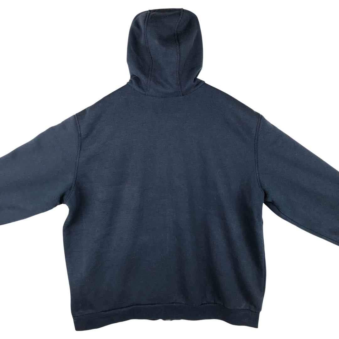 Carhartt Sweat Full Zip Hoodie Men's XL cotton navy blue type Vintage Second Hand