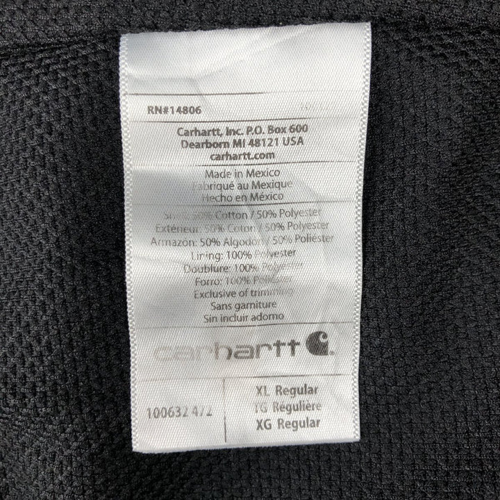Carhartt Sweat Full Zip Hoodie Men's XL cotton navy blue type Vintage Second Hand