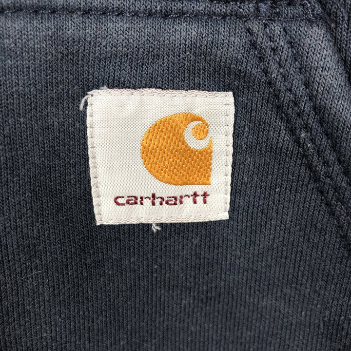 Carhartt Sweat Full Zip Hoodie Men's XL cotton navy blue type Vintage Second Hand