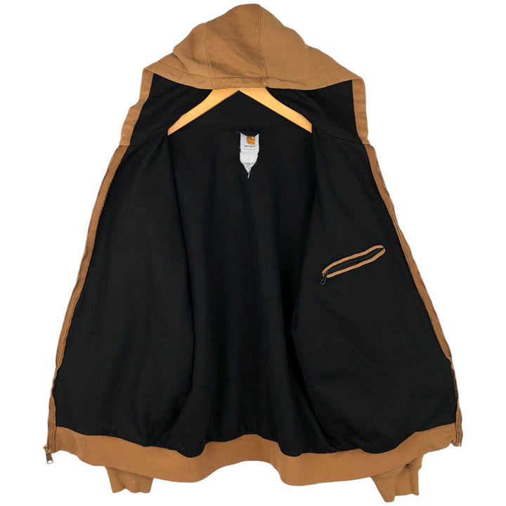 Carhartt Sweat Full Zip Hoodie Men's XL unclear brown type Vintage Second Hand