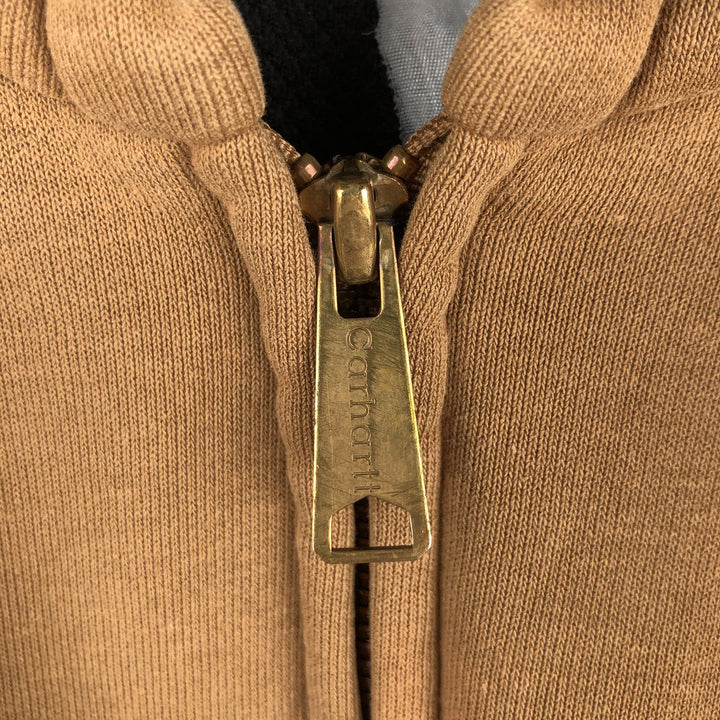 Carhartt Sweat Full Zip Hoodie Men's XL unclear brown type Vintage Second Hand