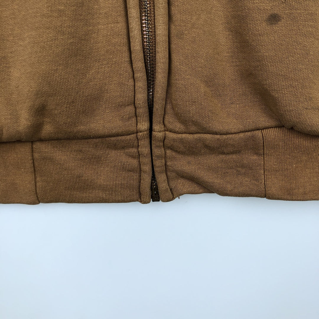 Carhartt Sweat Full Zip Hoodie Men's XL unclear brown type Vintage Second Hand