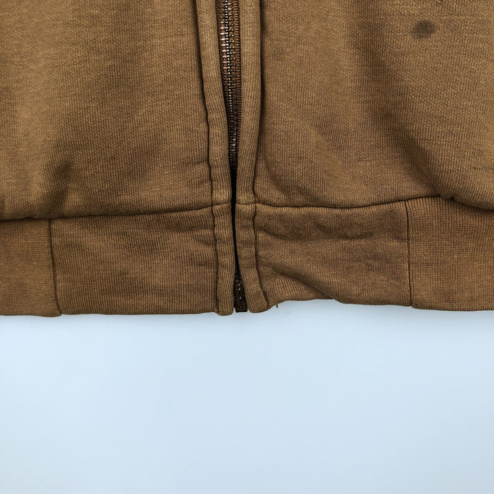 Carhartt Sweat Full Zip Hoodie Men's XL unclear brown type Vintage Second Hand