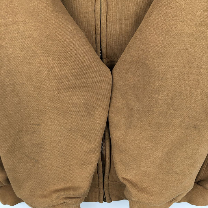 Carhartt Sweat Full Zip Hoodie Men's XL unclear brown type Vintage Second Hand