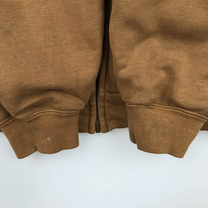 Carhartt Sweat Full Zip Hoodie Men's XL unclear brown type Vintage Second Hand