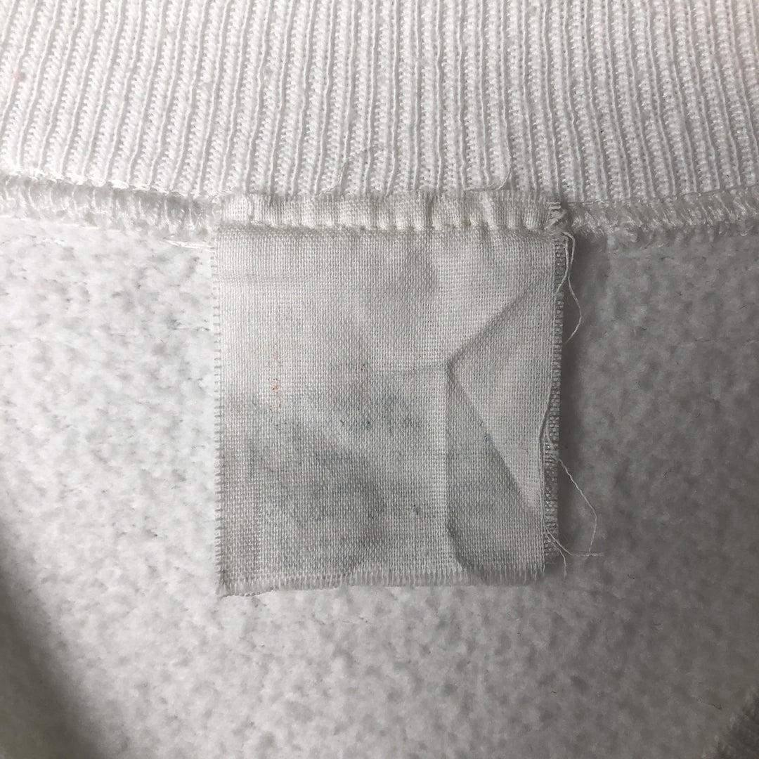 Vintage 90'S printed sweatshirt, made in the USA, men's size XL cotton white type Vintage Second Hand