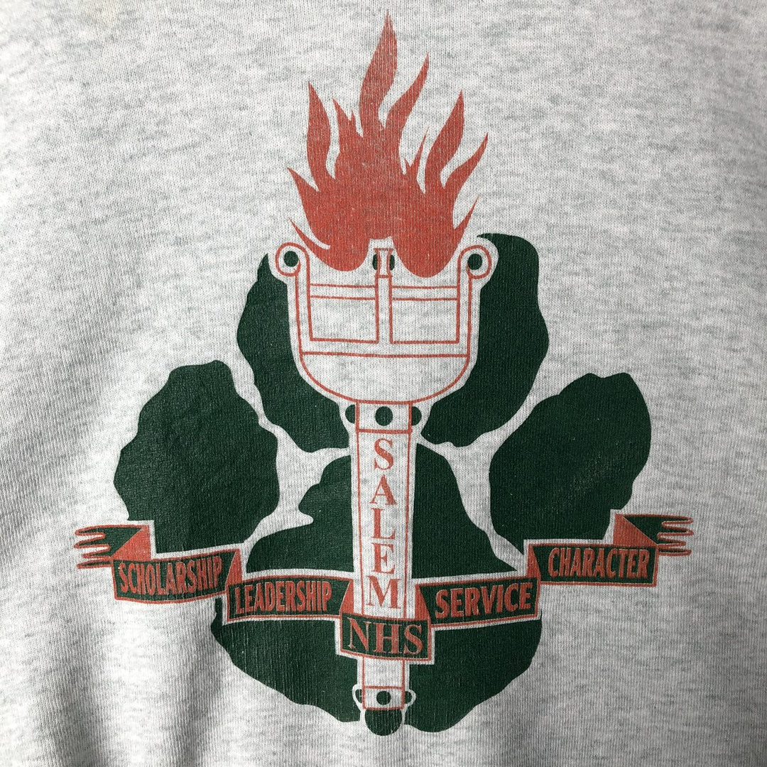 90'S Fruit of the Loom Best Print Sweatshirt, Made in USA, Men's XL, Vintage cotton pale white type Vintage Second Hand