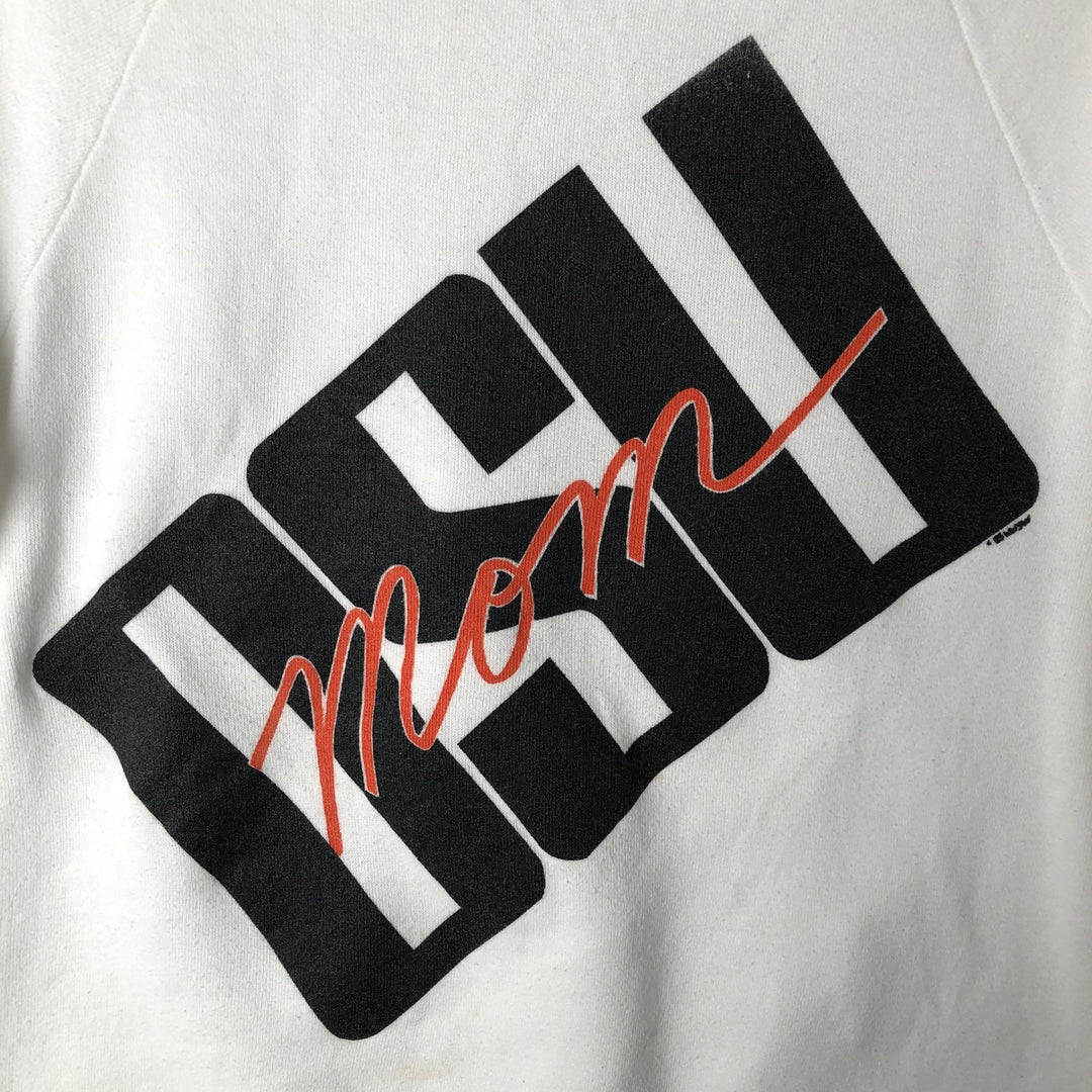 Vintage 1980'S Russell JERZEES printed sweatshirt, made in the USA, size M, men's cotton white type Vintage Second Hand