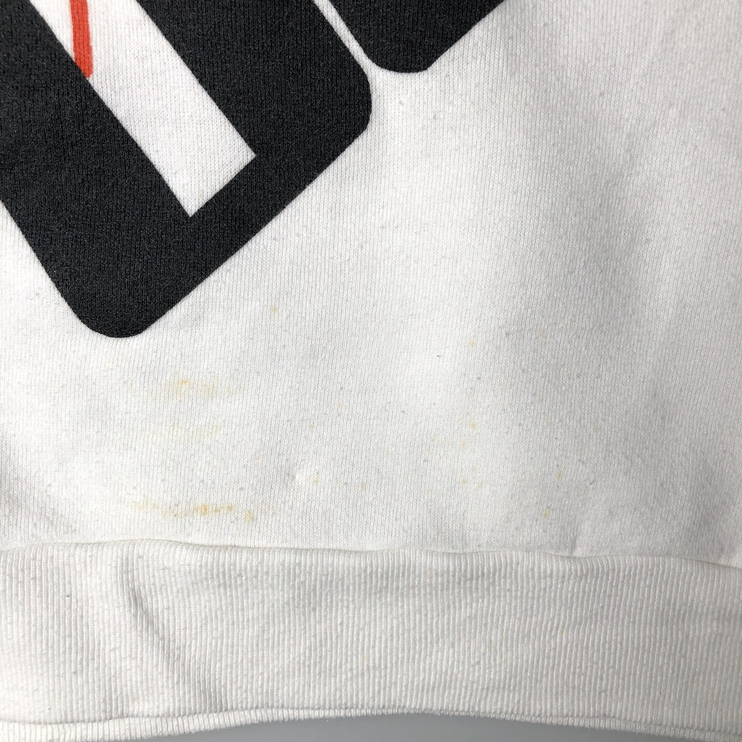 Vintage 1980'S Russell JERZEES printed sweatshirt, made in the USA, size M, men's cotton white type Vintage Second Hand