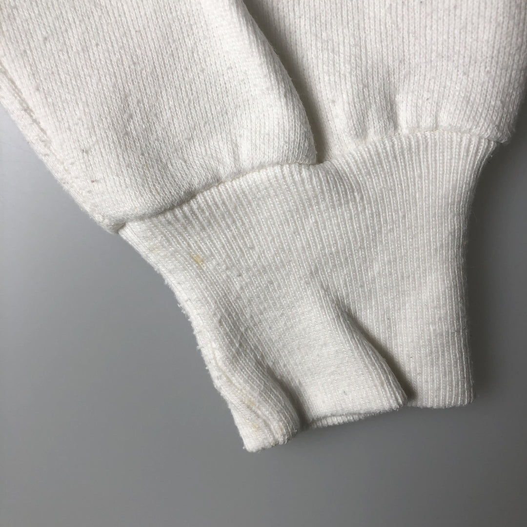 Vintage 1980'S Russell JERZEES printed sweatshirt, made in the USA, size M, men's cotton white type Vintage Second Hand