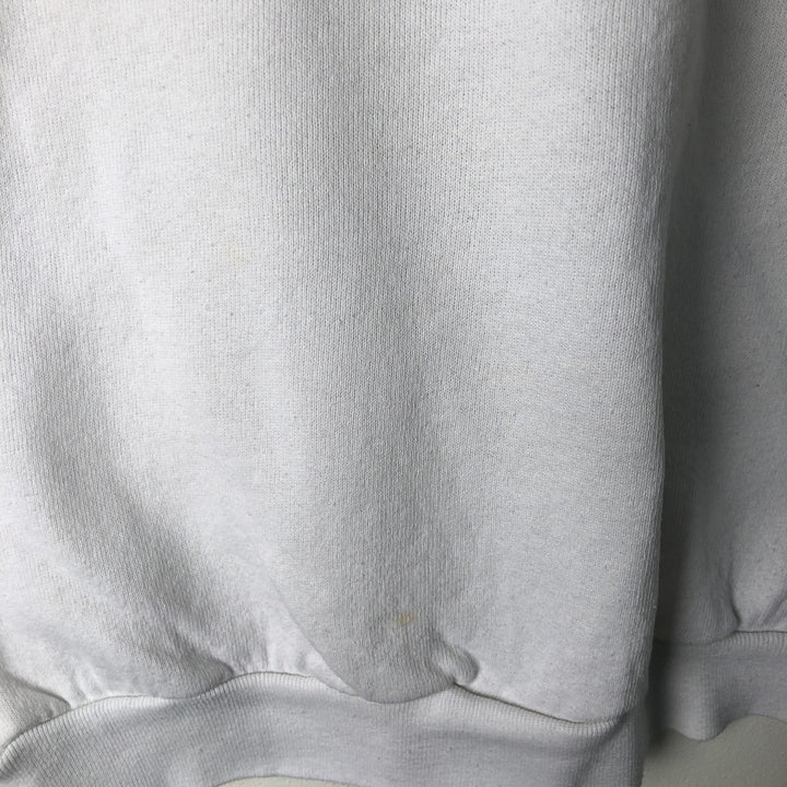 Vintage 90'S Fruit of the Loom print sweatshirt, made in Canada, size L, men's cotton white type Vintage Second Hand