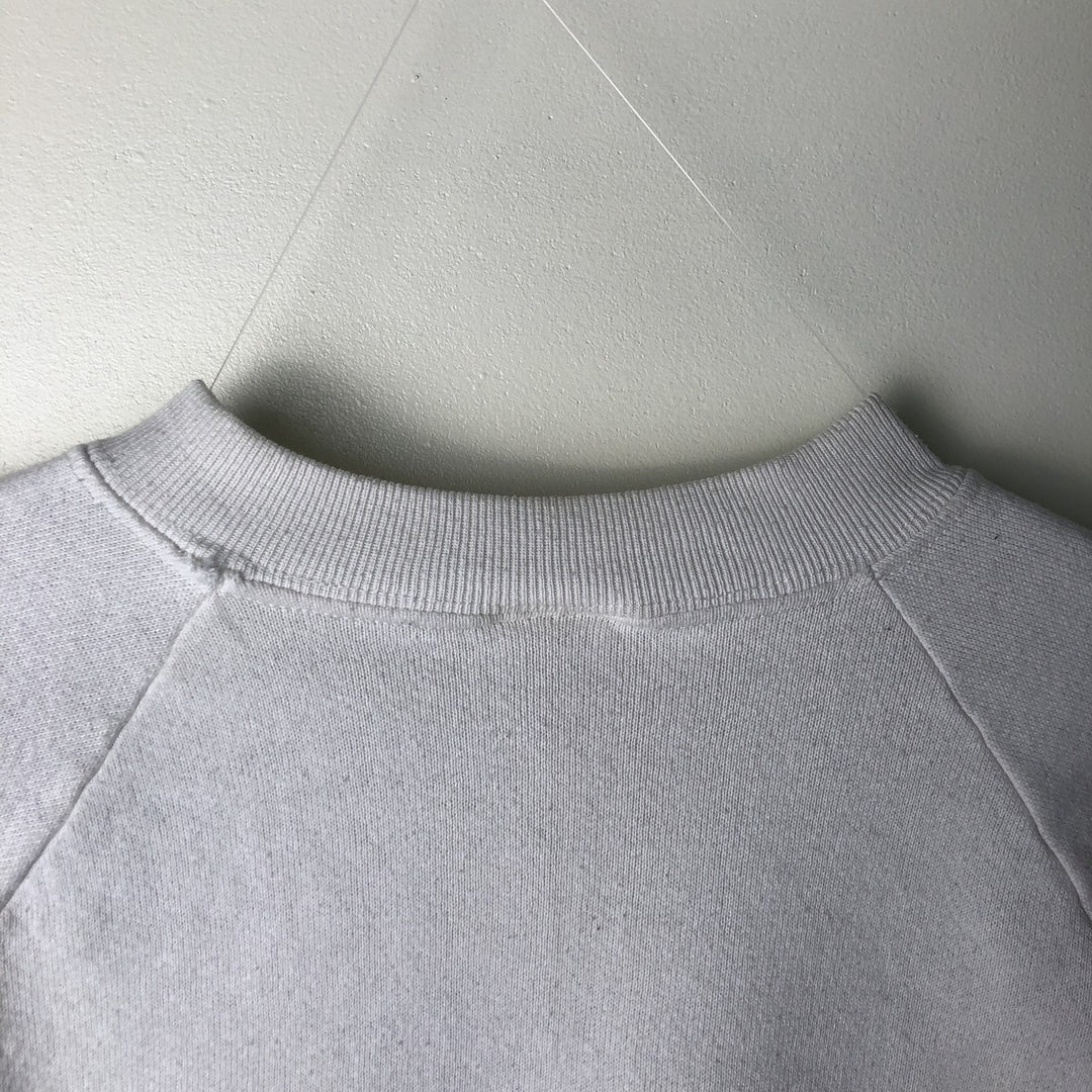 Vintage 90'S Fruit of the Loom print sweatshirt, made in Canada, size L, men's cotton white type Vintage Second Hand