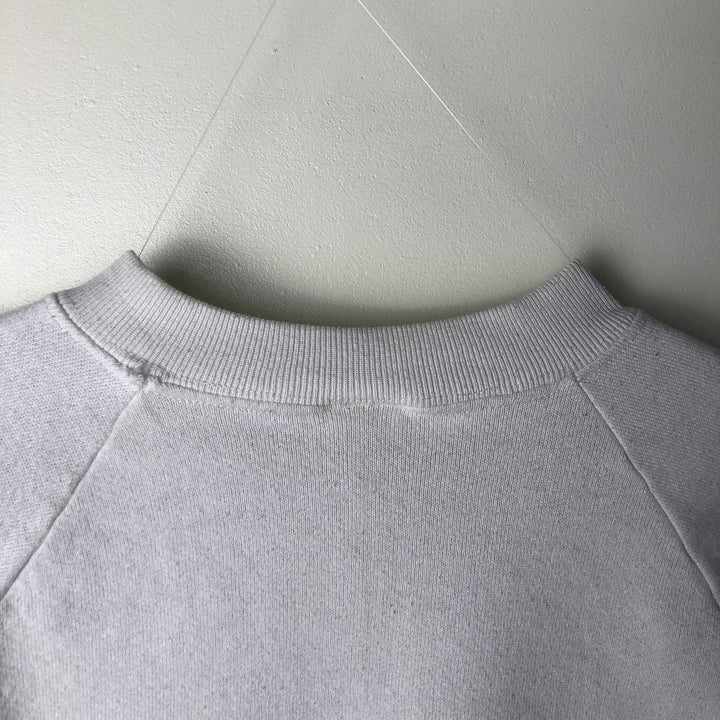 Vintage 90'S Fruit of the Loom print sweatshirt, made in Canada, size L, men's cotton white type Vintage Second Hand