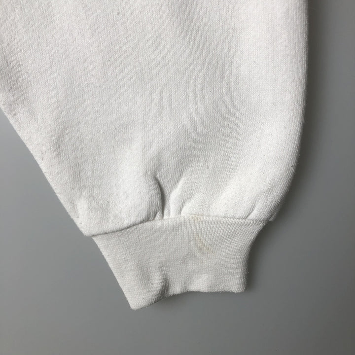 Vintage 90'S Tultex printed sweatshirt, USA made, men's size L. cotton white type Vintage Second Hand