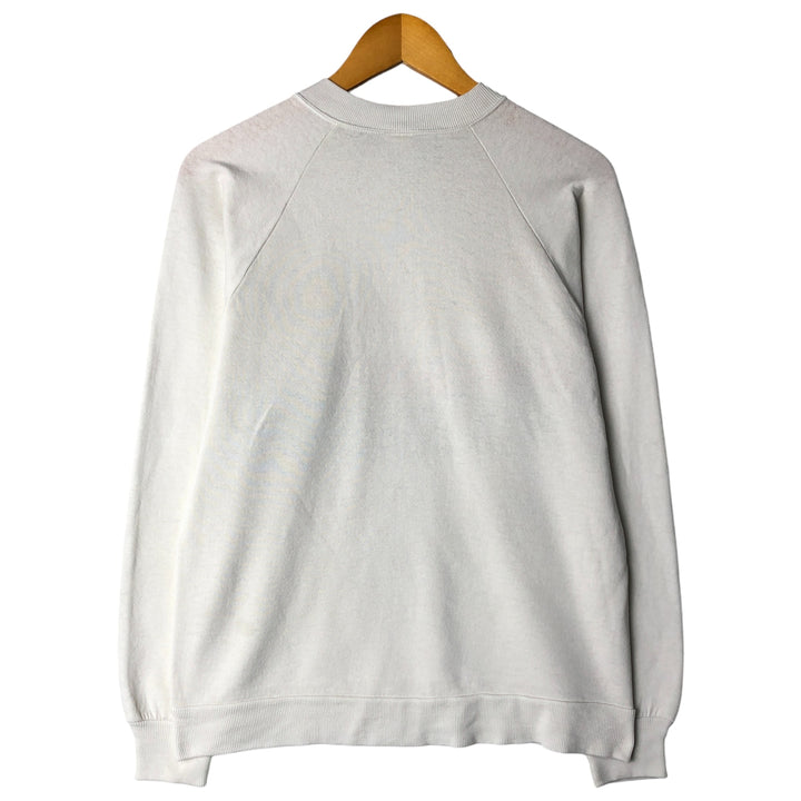 Vintage 1980'S NATIONAL SCREENPRINT printed sweatshirt, made in the USA, size M, men's cotton white type Vintage Second Hand