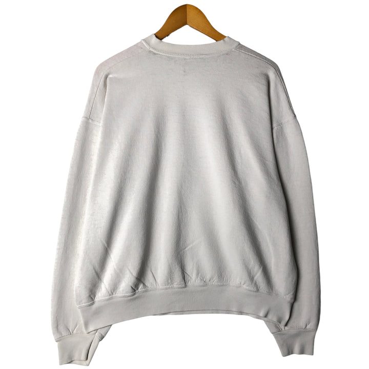 Vintage 90'S Fruit of the Loom Heavyweight College Sweatshirt, Made in USA, Men's Size XL cotton white type Vintage Second Hand