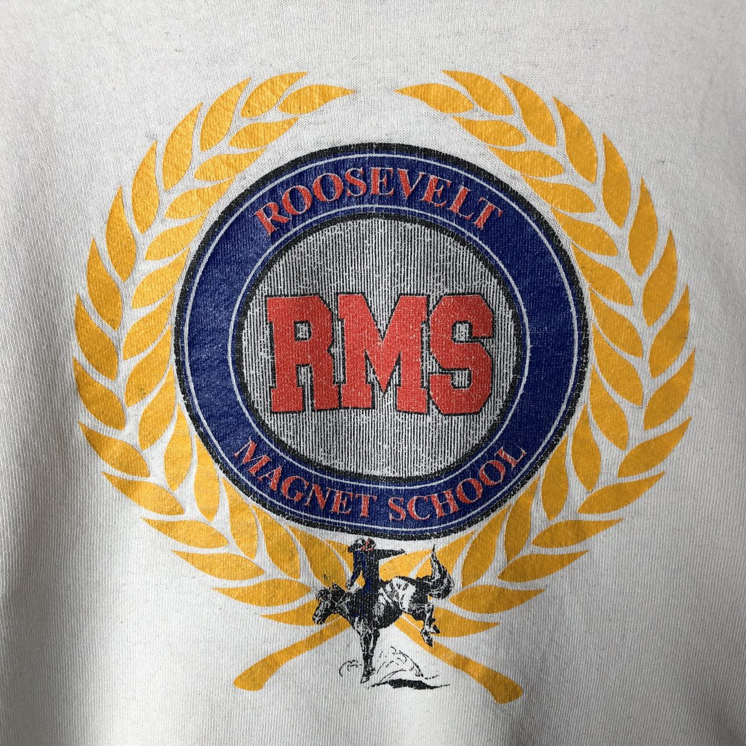 Vintage 90'S Fruit of the Loom Heavyweight College Sweatshirt, Made in USA, Men's Size XL cotton white type Vintage Second Hand