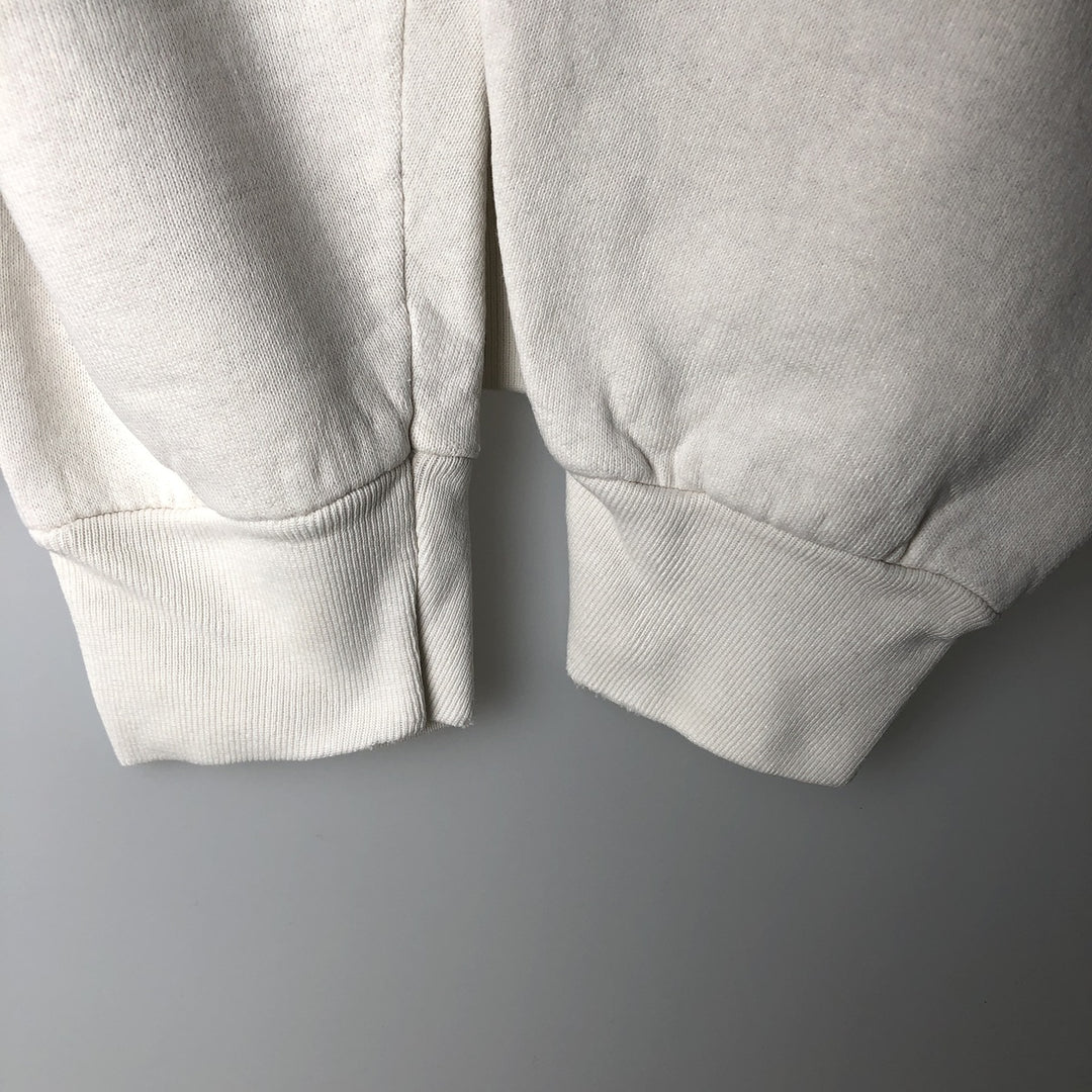 Vintage 90'S Fruit of the Loom Heavyweight College Sweatshirt, Made in USA, Men's Size XL cotton white type Vintage Second Hand