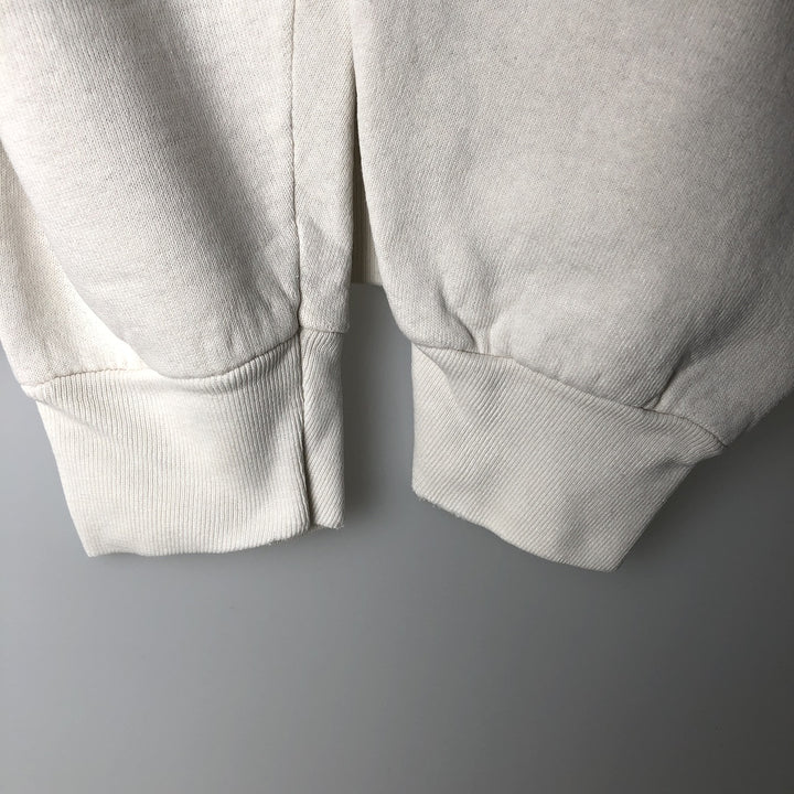 Vintage 90'S Fruit of the Loom Heavyweight College Sweatshirt, Made in USA, Men's Size XL cotton white type Vintage Second Hand